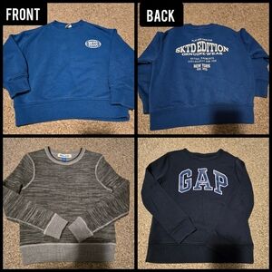 Bundle Of 2 Sweat Shirts, 1 Sweater For 6 to 7 Years Old Boy Zara,Gap,dylan Gray